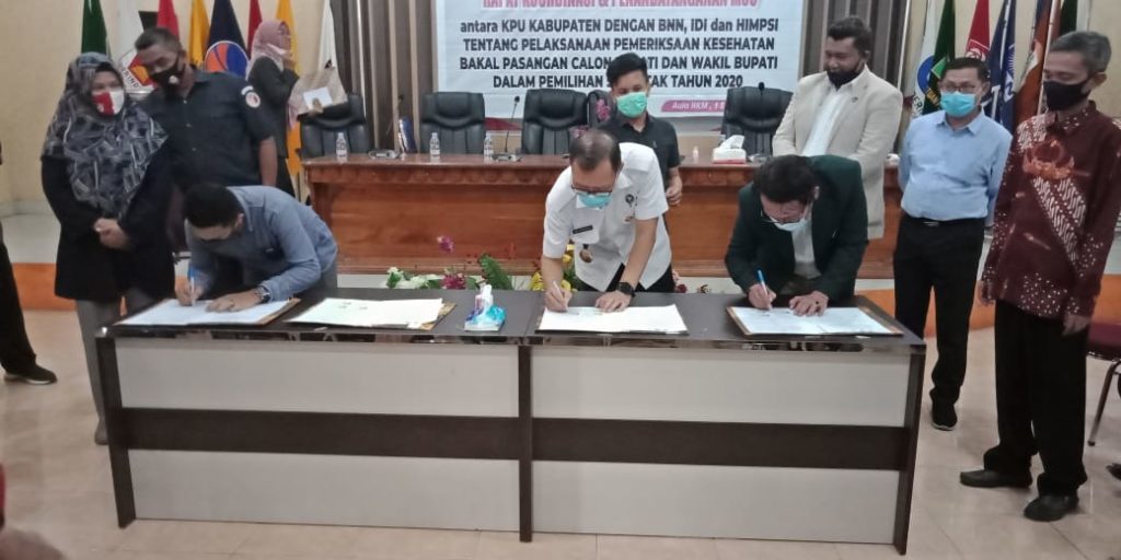 Jelang Pilkada Serentak 2020, BNNP Sultra -KPU Prov. Sultra Tandatangani MOU Jelang Pilkada Serentak 2020, BNNP Sultra -KPU Prov. Sultra Tandatangani MOU