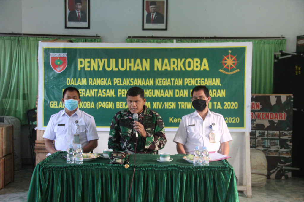 BNNP Sultra Adakan Penyuluhan dan Tes Urine Narkoba di Denbekang XIV/HSN Kendari BNNP Sultra Adakan Penyuluhan dan Tes Urine Narkoba di Denbekang XIV/HSN Kendari