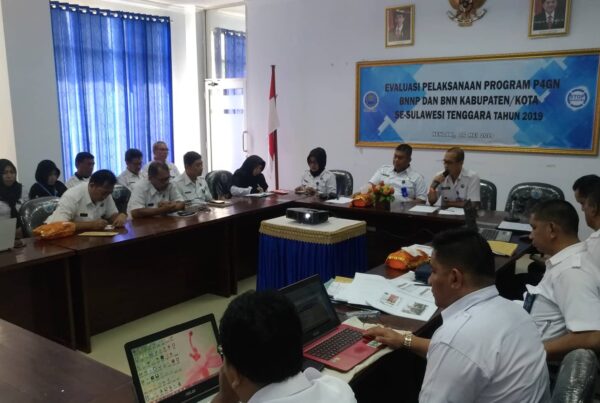 Evaluasi Pelaksanaan Program P4GN BNNP dan BNN Kab/Kota se-Sulawesi Tenggara Tahun 2019