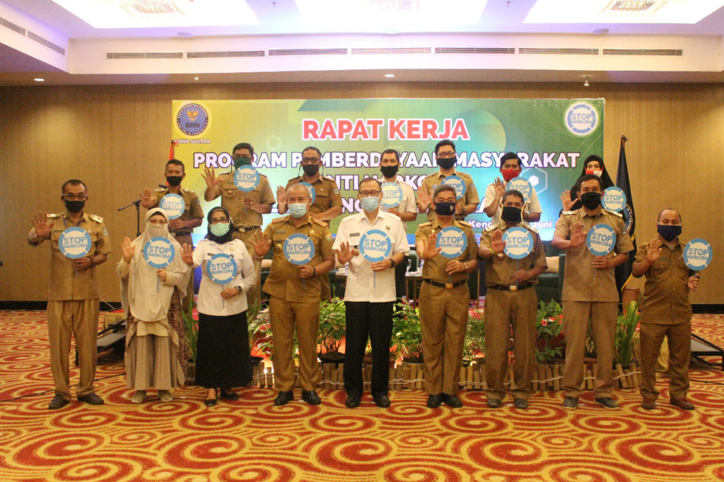 Bidang P2M BNNP Sultra Gelar Rapat Koordinasi Program Pemberdayaan Masyarakat Anti Narkoba Di Lingkungan Masyarakat