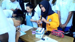 BNNP Sultra Sosialisasi Narkoba di SMK Kesehatan Mandonga Kendari