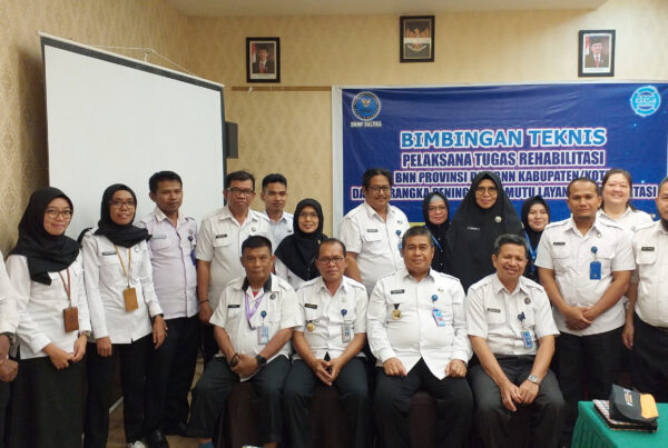 Bimbingan Teknis Pelaksana Tugas Rehabilitasi BNN Provinsi dan BNN Kabupaten/Kota