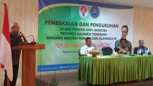 Kepala BNNP Sultra Berikan Penyuluhan Kepada 200 Orang Peserta Kader Pemuda Anti Narkoba