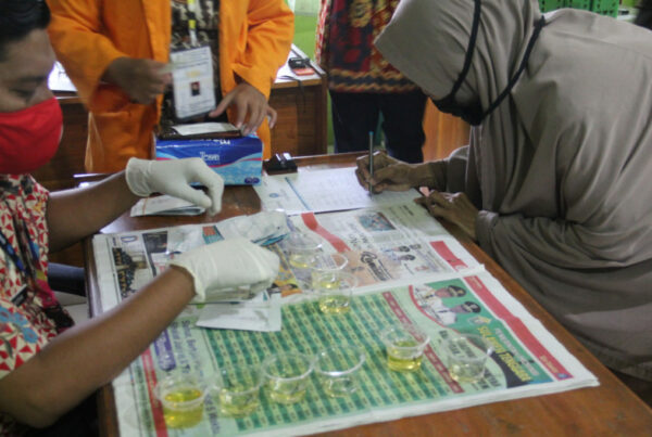 Penyuluhan Narkoba dalam rangka Sosialisasi P4GN Prekursor Narkoba 2020 - 2024 di rangkaikan dengan Tes Urine di Kelurahan Mandonga Kota Kendari