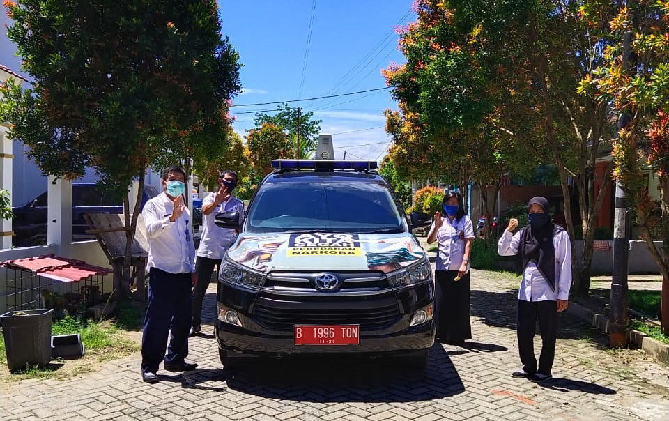 BNNP Sultra Sosialisasikan Bahaya Covid-19 BNNP Sultra Sosialisasikan Bahaya Covid-19