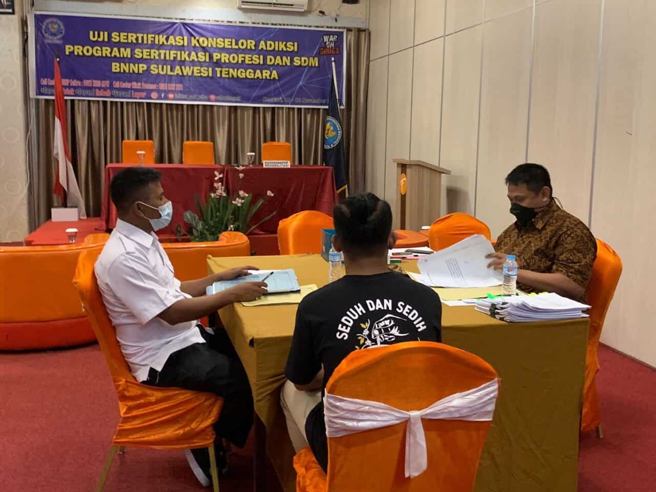 BNNP Sultra Gelar Uji Sertifikasi Konselor Adiksi Program Sertifikasi Profesi dan SDM BNNP Sultra Konsep Otomatis