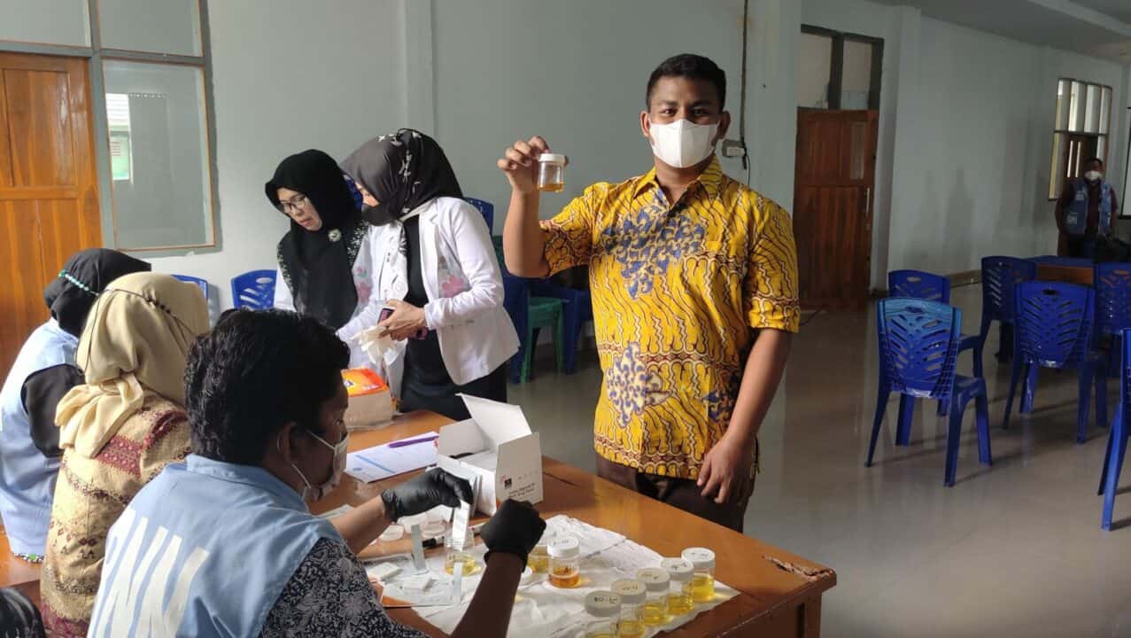 BNNP Sultra Sosialisasi dan Test Urin Kepada Pegawai Diknas Prov. Sultra