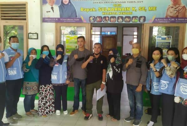 BNNP Sultra Melaksanakan Sidak Test Urine di Kantor Kecamatan Sekota Kendari