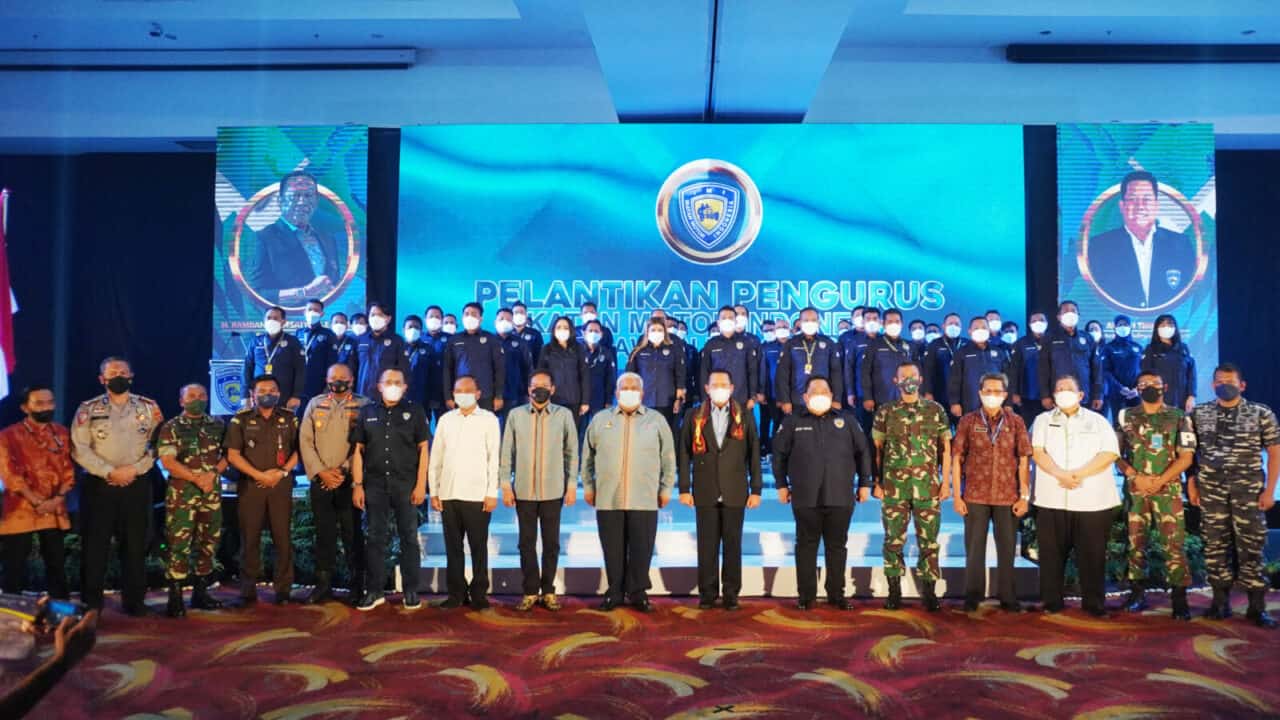 BNNP Sultra Pelantikan dan Pengukuhan Pengurus Ikatan Motor Indonesia Provinsi Sulawesi Tenggara Periode 2021-2025.