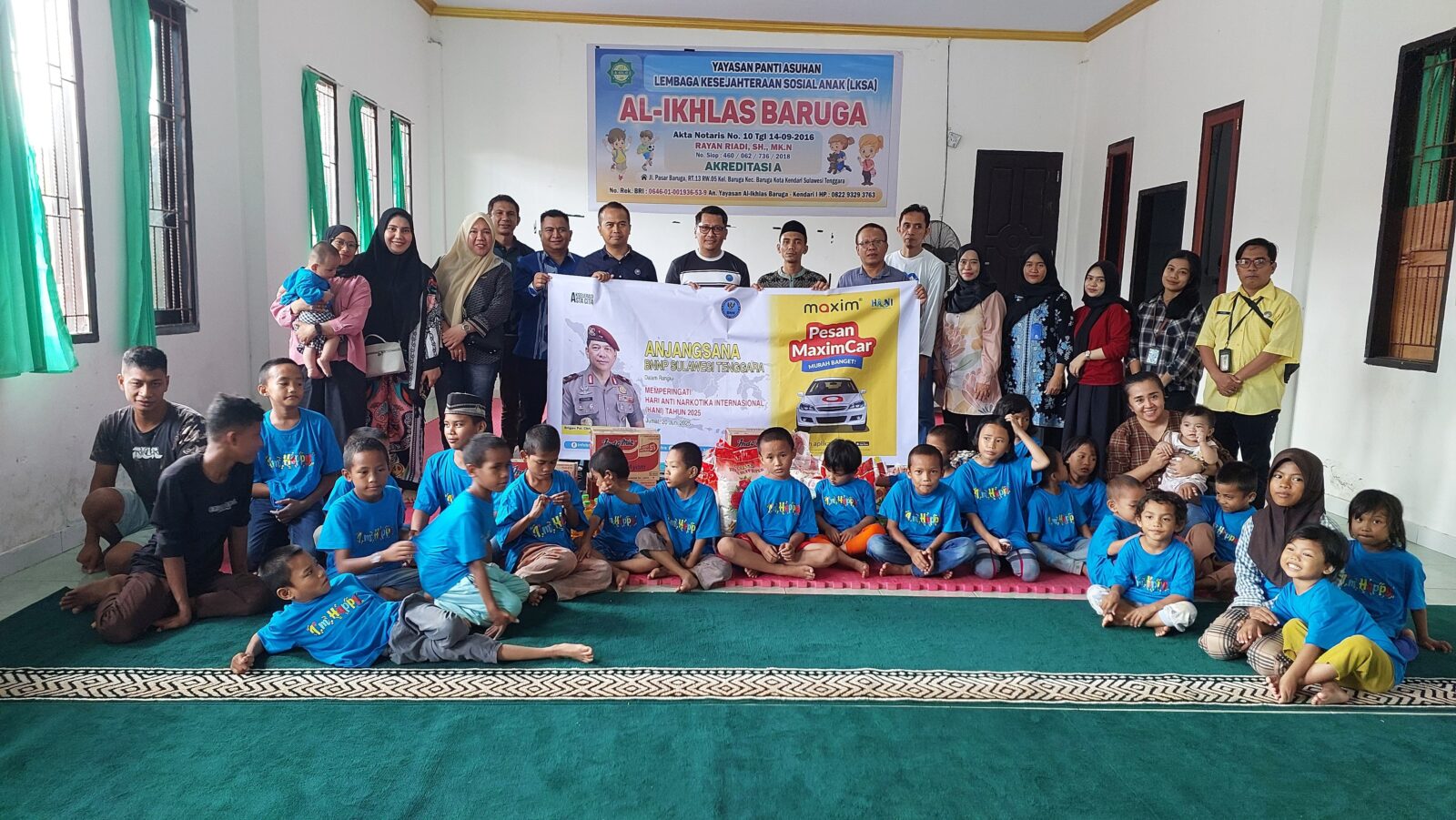 JELANG HANI 2025, BNNP SULTRA ANJANGSANA KE YAYASAN PANTI ASUHAN AL-IKHLAS